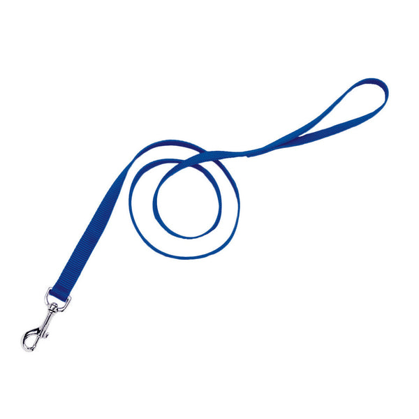 Coastal 1-in Dbl Ply Traffic Dog Leash, Blue