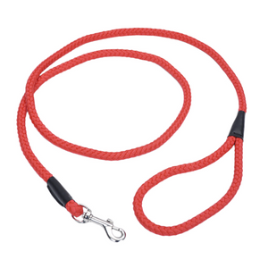 Coastal Rope Dog Leash, Red, 1/2-in x 6-ft