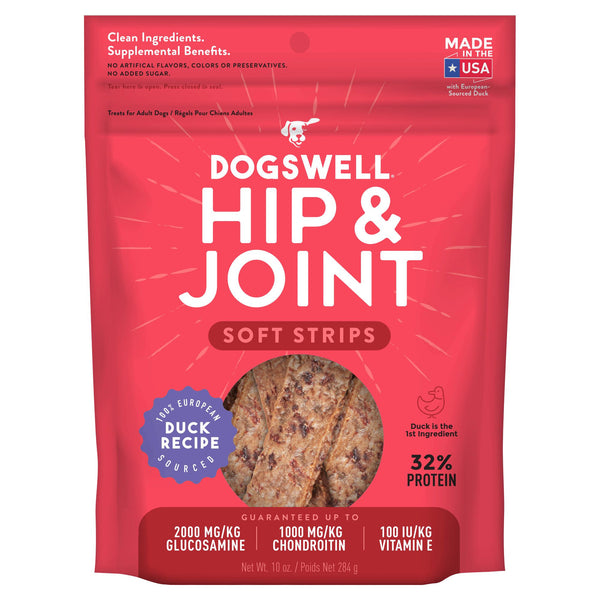 Dogswell Soft Strips Grain-Free Hip & Joint Duck Treat