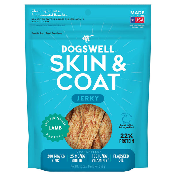 Dogswell Skin & Coat Grain-Free Lamb Jerky Treat