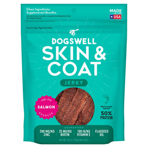 Dogswell Skin & Coat Grain-Free Salmon Jerky Treat