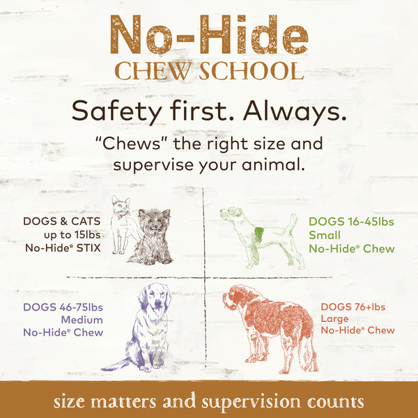Earth Animal No-Hide Venison Stix Chew Dog Treat, 10-pack