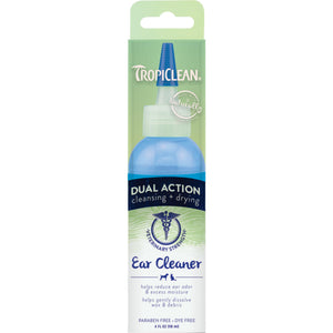 Tropiclean Dual Action Ear Cleaner for Pets, 4-oz