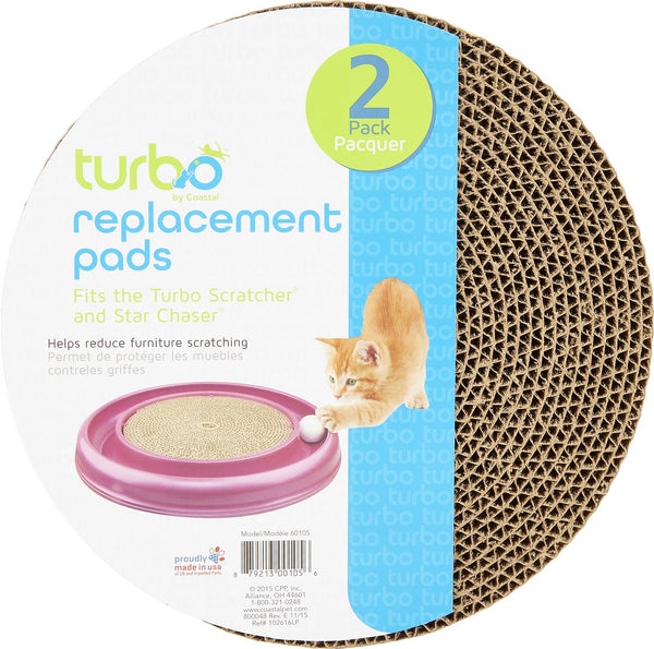 Coussinets de rechange pour jouet pour chat Turbo Scratcher