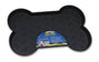 Loving Pets Spill-Proof Bone Shaped Dog Mat Black