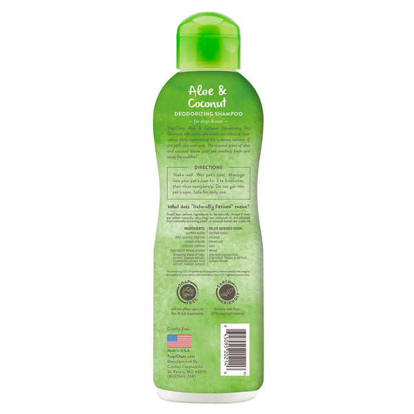 Tropiclean Aloe & Coconut Deodorizing Pet Shampoo