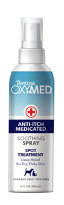 Tropiclean OxyMed Anti-Itch Medicated Soothing Spray for Pets, 8-oz