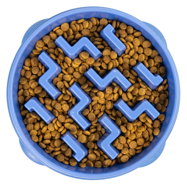 Outward Hound Fun Feeder Slo Bowl Dog Slow Feeder, Blue