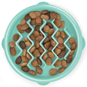 Outward Hound Fun Feeder Slo Bowl Dog Slow Feeder, Mint, Small/Tiny