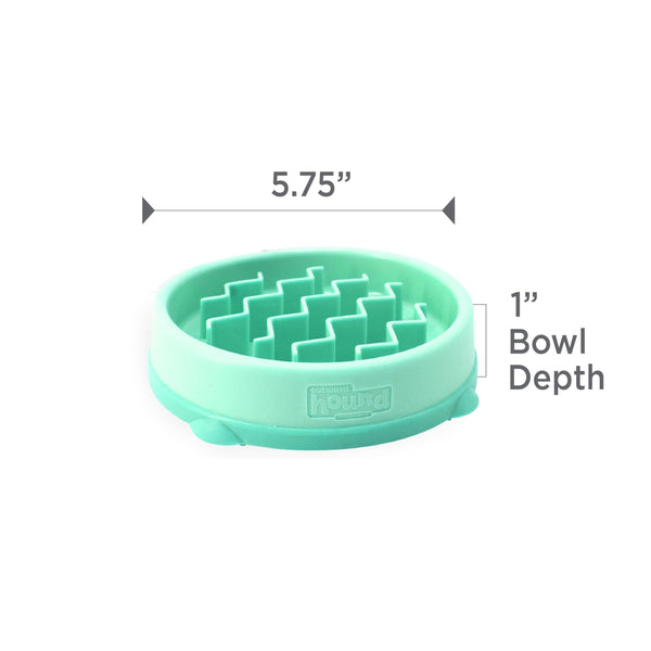 Outward Hound Fun Feeder Slo Bowl Dog Slow Feeder, Mint, Small/Tiny