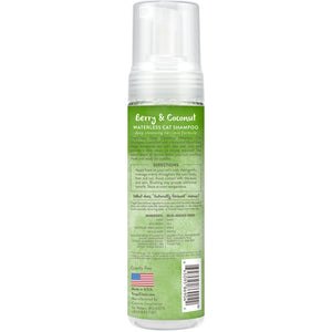 TropiClean Shampooing pour chat nettoyant en profondeur sans eau, bouteille de 7,4 oz