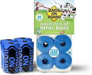 Bags on Board Bag Refill Pack, Unscented, Color Varies, 60 count
