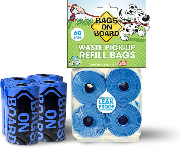 Bags on Board Bag Refill Pack, Unscented, Color Varies, 60 count
