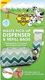 Bags on Board Fashion Dispenser, Green Chevron