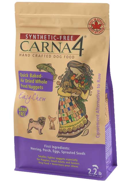 Carna4 Easy-Chew Quick Baked Fish Nuggets Grain-Free Air-Dried Dog Food