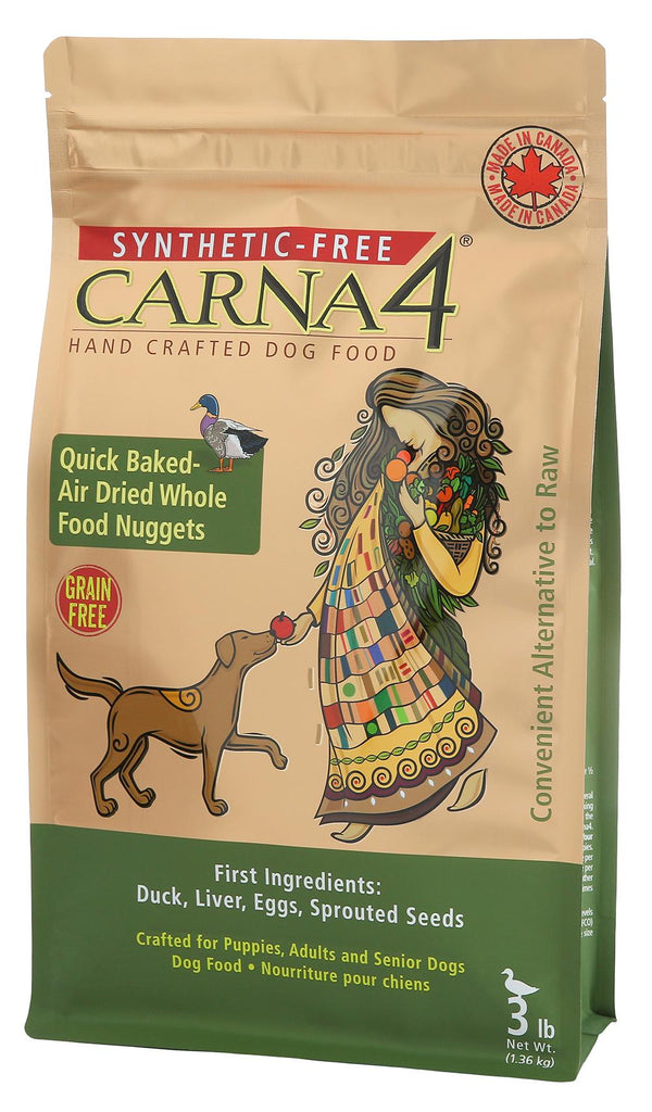 Carna4 Duck Formula Quick-Baked Nuggets Grain-Free Air-Dried Dog Food