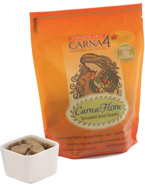 Carna4 Flora Sprouted Seed GF Dog Snacks, 16-oz