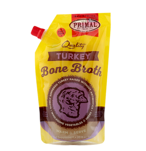 Primal Frozen Turkey Bone Broth for Dogs & Cats, 20-oz