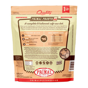 Primal Pronto Raw Frozen Pork Formula Cat Food, 1-lb