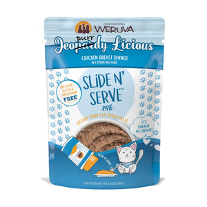 Weruva Cat Pate Jeopurrdy Licious Chicken Breast Dinner in a Hydrating Puree Wet Cat Food Pouch