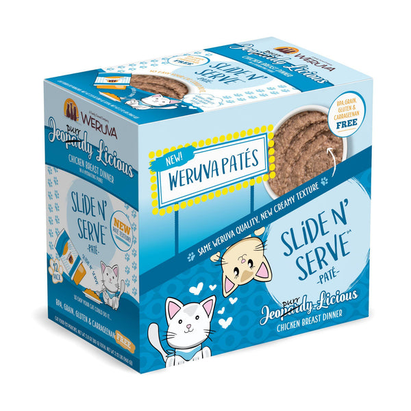Weruva Cat Pate Jeopurrdy Licious Chicken Breast Dinner in a Hydrating Puree Wet Cat Food Pouch