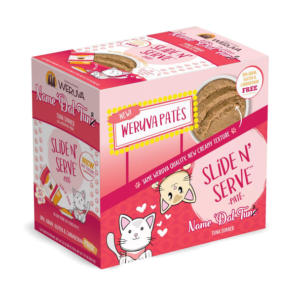 Weruva Cat Pate Name 'Dat Tuna Tuna Dinner in a Hydrating Puree Wet Cat Food Pouch