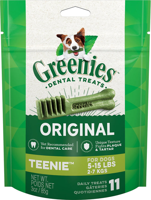 Greenies Original Teenie Dental Dog Treats, 3-oz, 11-count