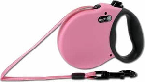 Alcott Adventure Retractable Dog Leash, Pink