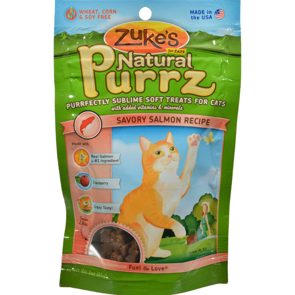 Zuke’s Natural Purrz Salmon Cat Treats, 3-oz