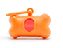 Distributeur de sacs à déchets Modern Kanine Orange et Corail, 1 unité