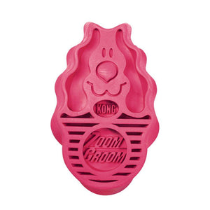 KONG ZoomGroom Brosse pour Chien, Framboise