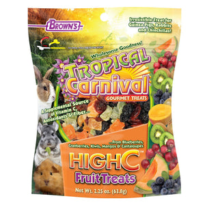Brown's Tropical Carnival High C Small Animal Treats, 2.25-oz