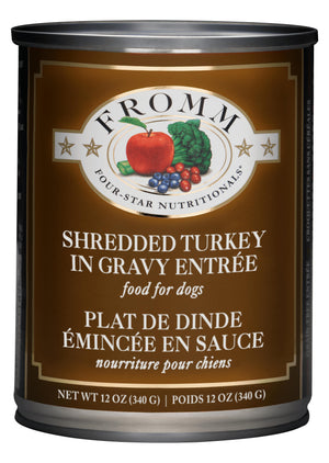 Fromm Four-Star Nutritonals Shredded Turkey in Gravy Entree Canned Dog Food