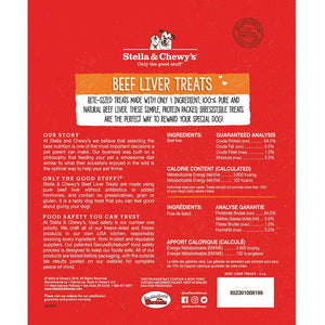 Stella & Chewy's Friandises pour chiens au foie de bœuf lyophilisé, 3 oz