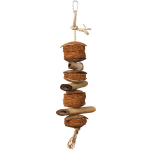 Prevue Pet Products Naturals Coco & Bamboo Hanging Bird Toy
