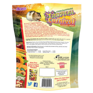 Brown's Tropical Carnvial Farm Fresh Fixins Small Animal Treats, 10-oz
