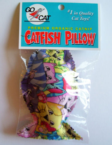 Go Cat Fish Pillow Stuffed with Catnip