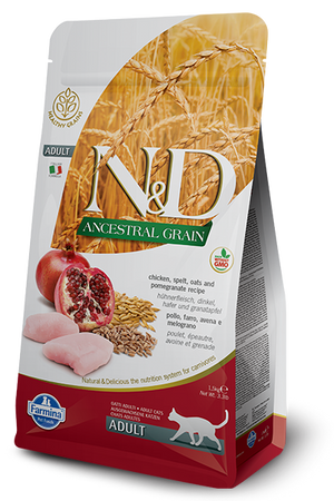 Farmina N&D Ancestral Grain Chicken & Pomegranate Dry Cat Food