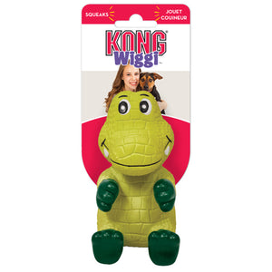 KONG Wiggi Alligator Dog Toy
