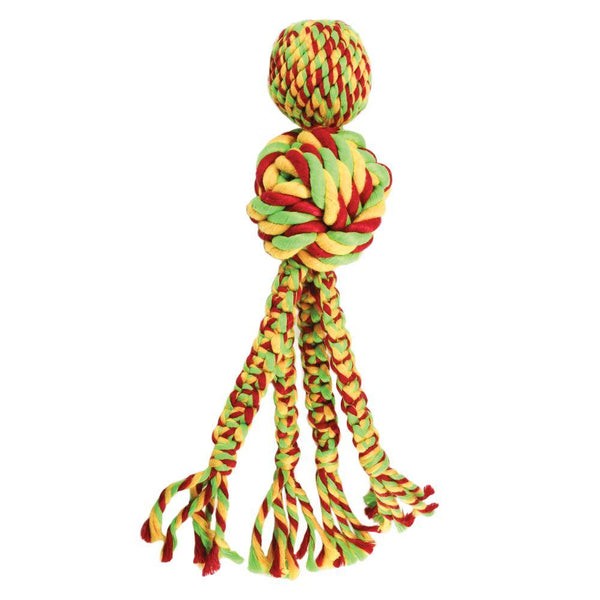 KONG Wubba Weaves with Rope Dog Toy, Color Varies