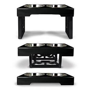 OurPets Barking Bistro Adjustable Dog Feeder