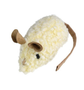OurPets Snag-ables Souris Curlicue – Blanche