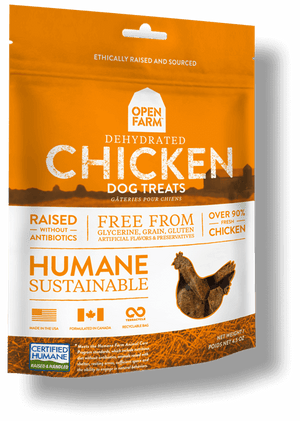 Open Farm Friandise déshydratée au poulet pour chien, 4.5-oz