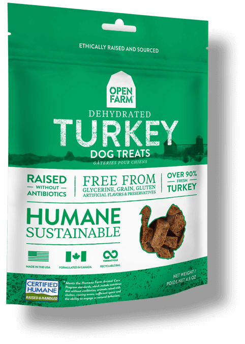 Open Farm Dehydrated Turkey Dog Treats, 4.5-oz