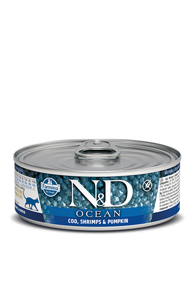 Farmina N&D Ocean Cod, Shrimp & Pumpkin Adult Cat Wet Food
