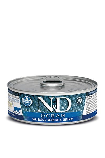 Farmina N&D Ocean Sea Bass, Sardine & Shrimp Adult Cat Wet Food