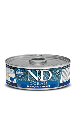 Farmina N&D Ocean Salmon, Cod & Shrimp Adult Cat Wet Food