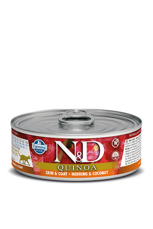 Farmina N&D Quinoa Skin & Coat Herring Wet Cat Food