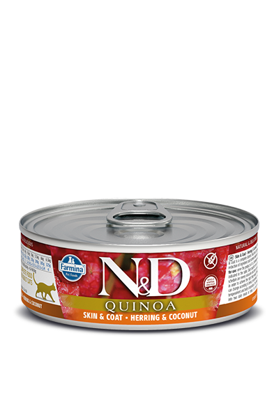 Farmina N&D Quinoa Skin & Coat Herring Wet Cat Food