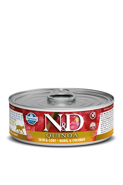 Farmina N&D Quinoa Peau et Pelage Caille Nourriture humide pour chats